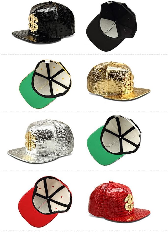 Wikavanli Hip Hop Hat,Flat-Brimmed Hat,Rock Cap,Adjustable Snapback Hat for Men and Women - Image 4